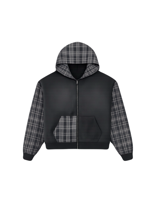 PLAID ZIPUP